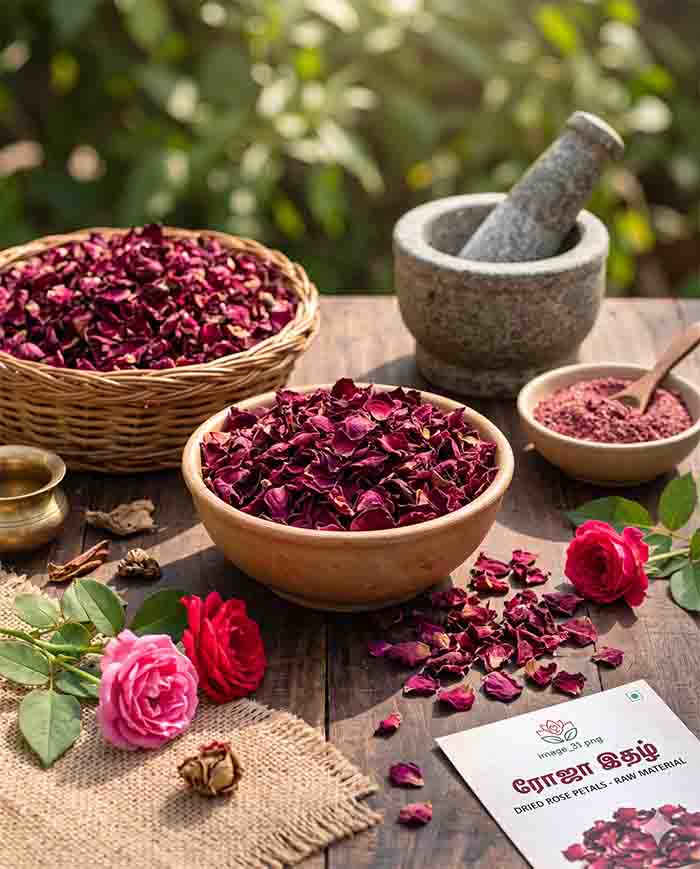 rosepetals raw